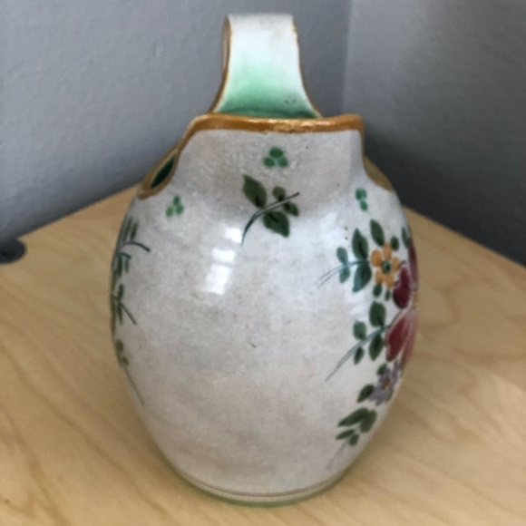 Vintage Gouda Hand Crafted Stoneware Pitcher - Holland - Signed - Picture 3 of 11